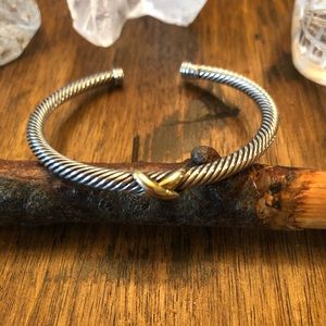 David Yurman petite sterling x station bracelet